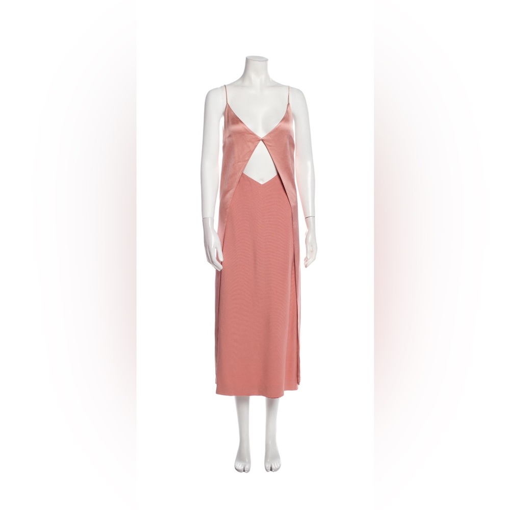 Dion Lee Elegant Coral Pink Sleeveless Dress